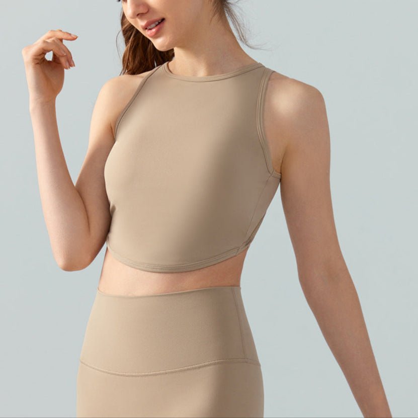 PowerFit High - Neck Bra Top – Sleek & Supportive - Zero Bra