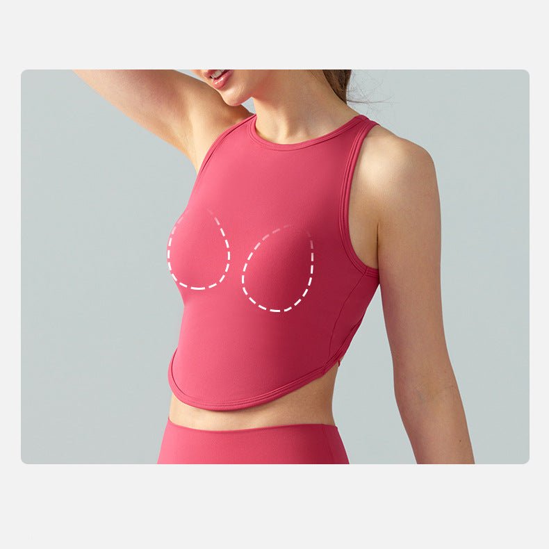 PowerFit High - Neck Bra Top – Sleek & Supportive - Zero Bra