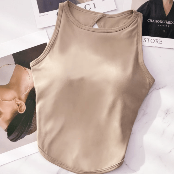 PowerFit High - Neck Bra Top – Sleek & Supportive - Zero Bra