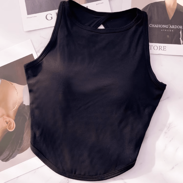 PowerFit High - Neck Bra Top – Sleek & Supportive - Zero Bra