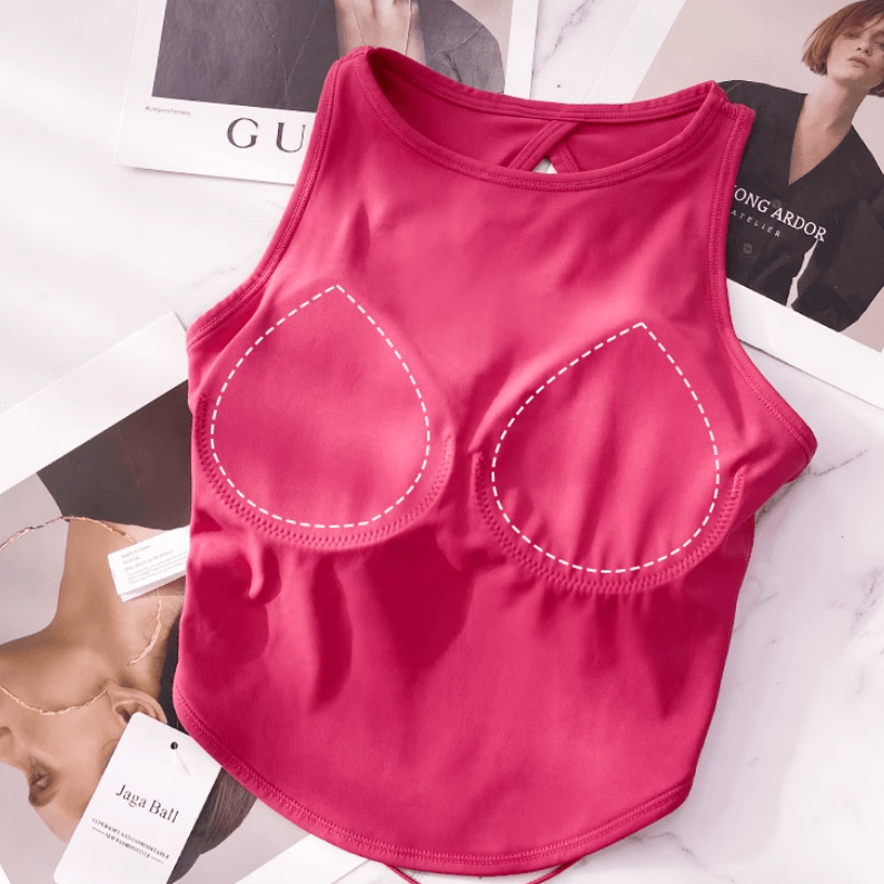 PowerFit High - Neck Bra Top – Sleek & Supportive - Zero Bra