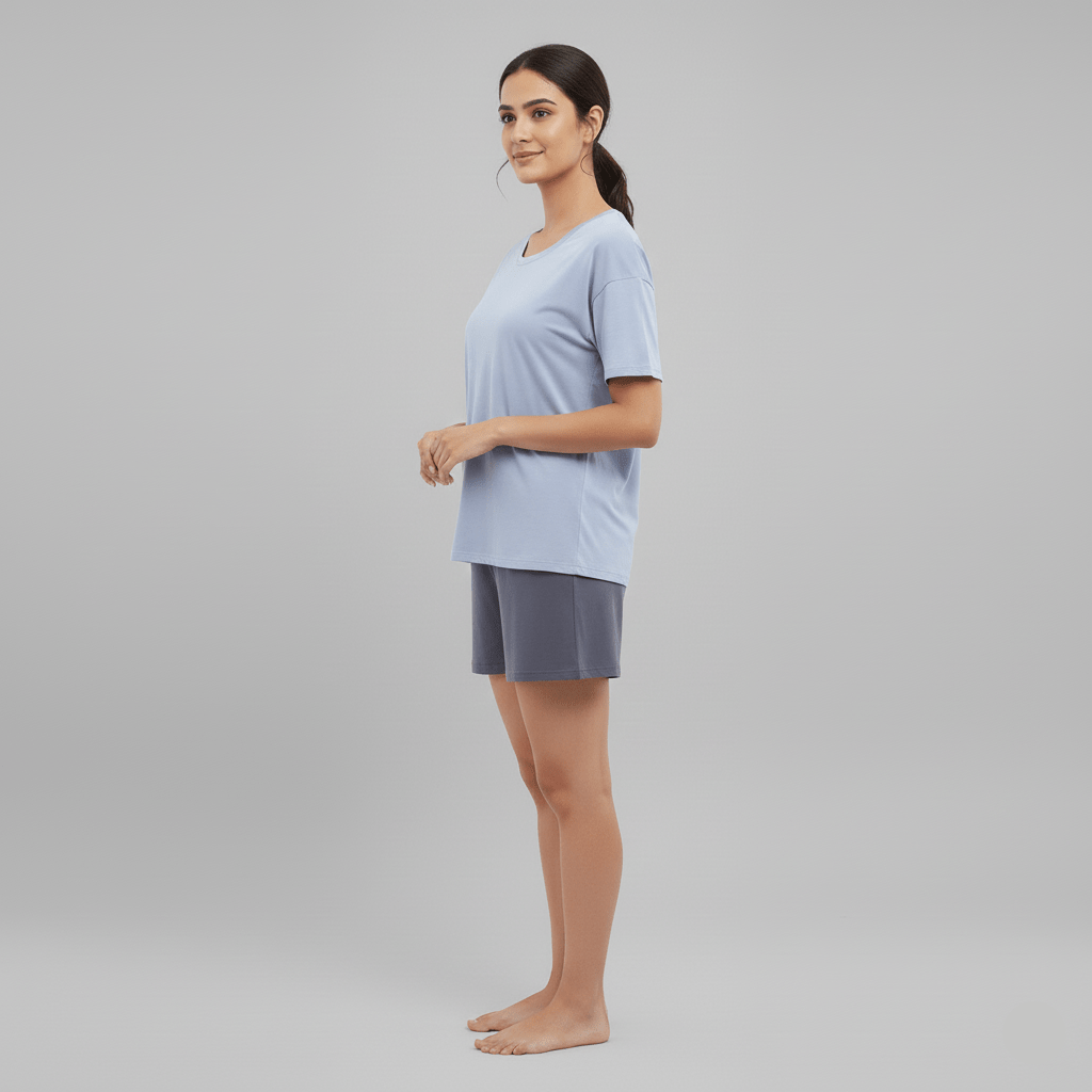 Premium Modal Chill Slate Padded Lounge Set - Zero Bra