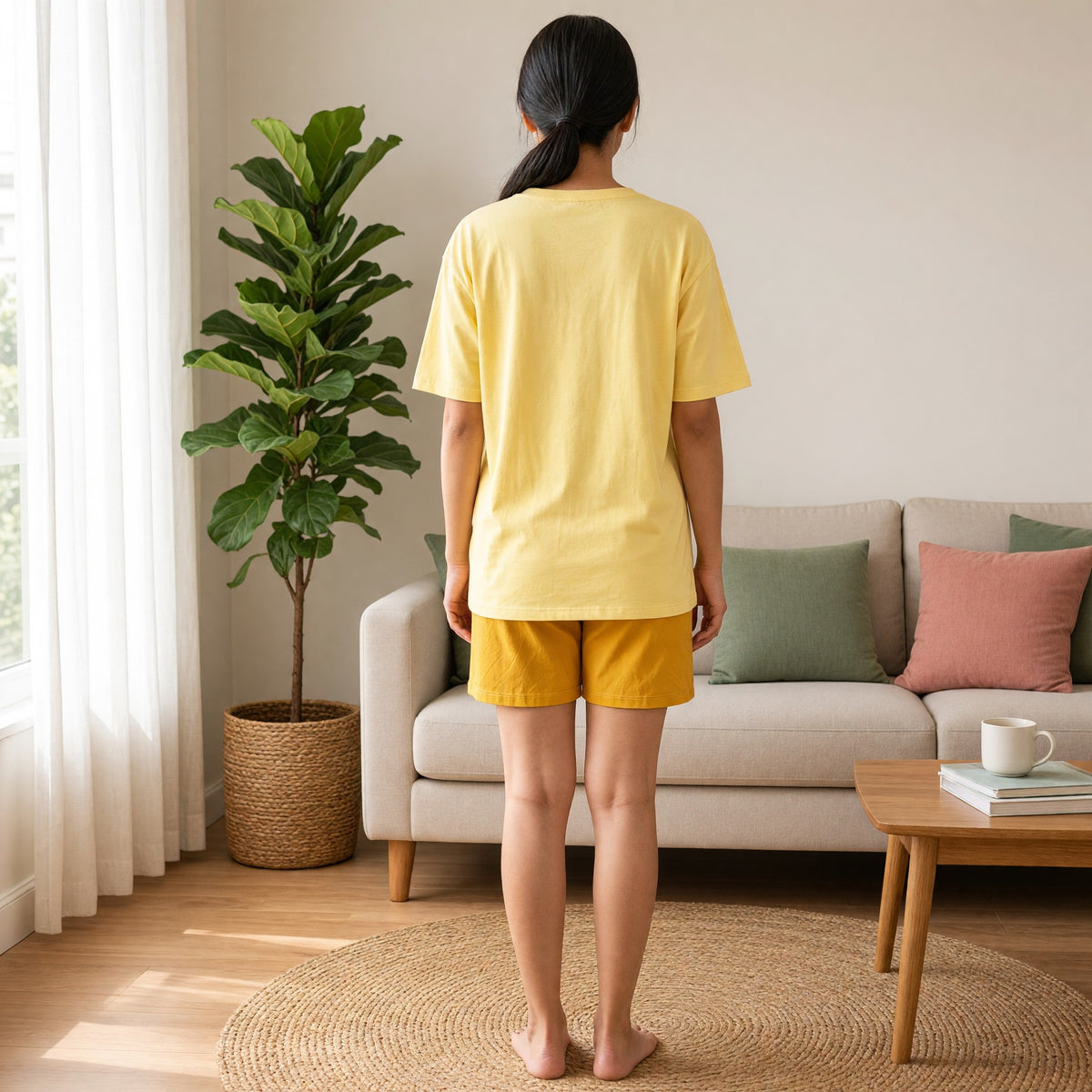 Premium Modal Sunny Padded Night Suit