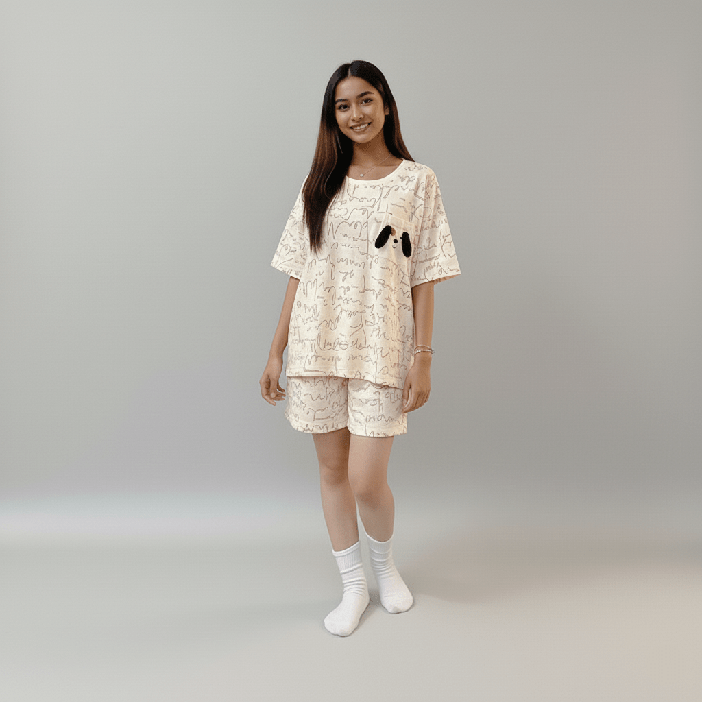 Puppy Love PJ Set – With Padded Sweet Ease - Zero Bra