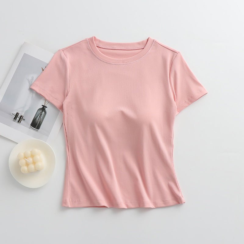 Pure Comfort Built - In Bra Tee – Simplicity That Supports! - Zero Bra