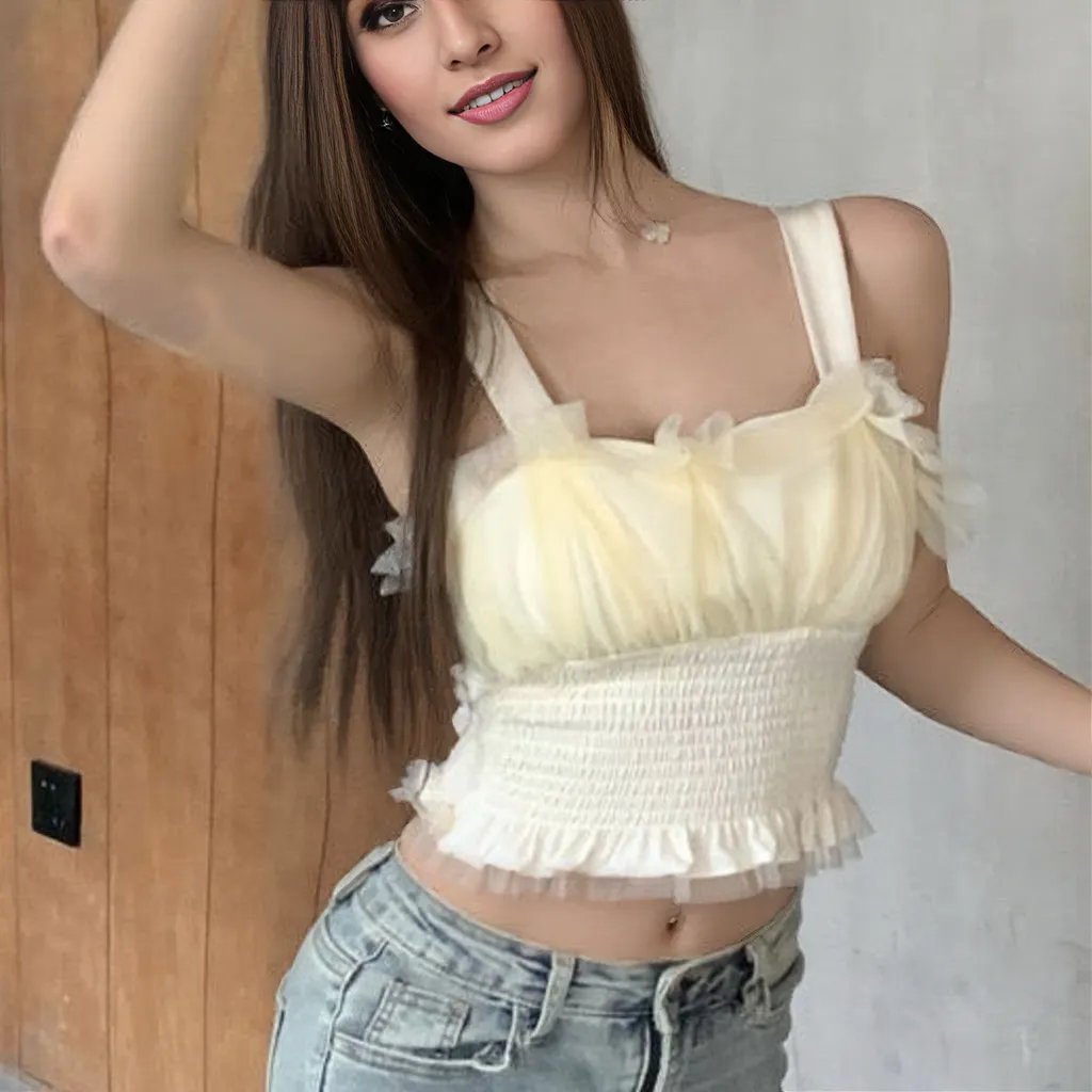 Romantic Ruffle Bustier β Elegance Meets Playfulness - Zero Bra