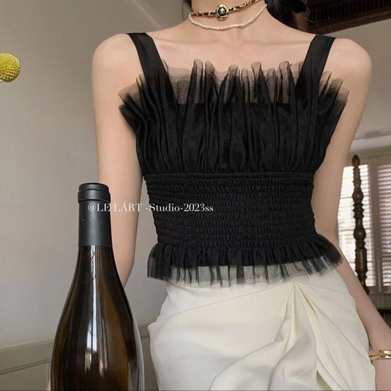 Romantic Ruffle Bustier β Elegance Meets Playfulness - Zero Bra