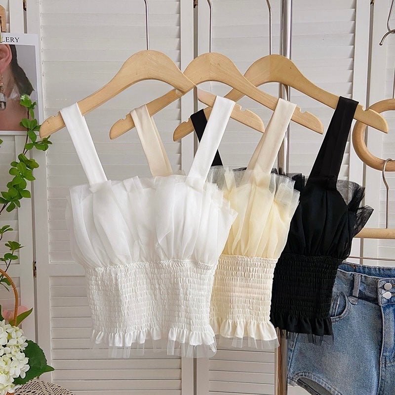 Romantic Ruffle Bustier β Elegance Meets Playfulness - Zero Bra