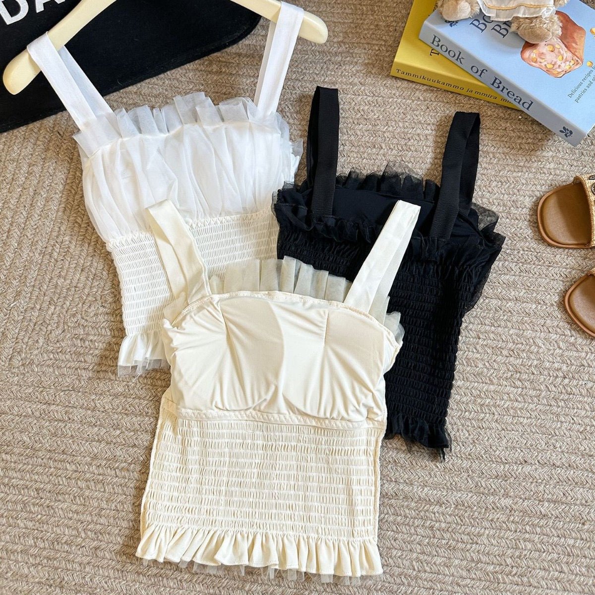 Romantic Ruffle Bustier β Elegance Meets Playfulness - Zero Bra