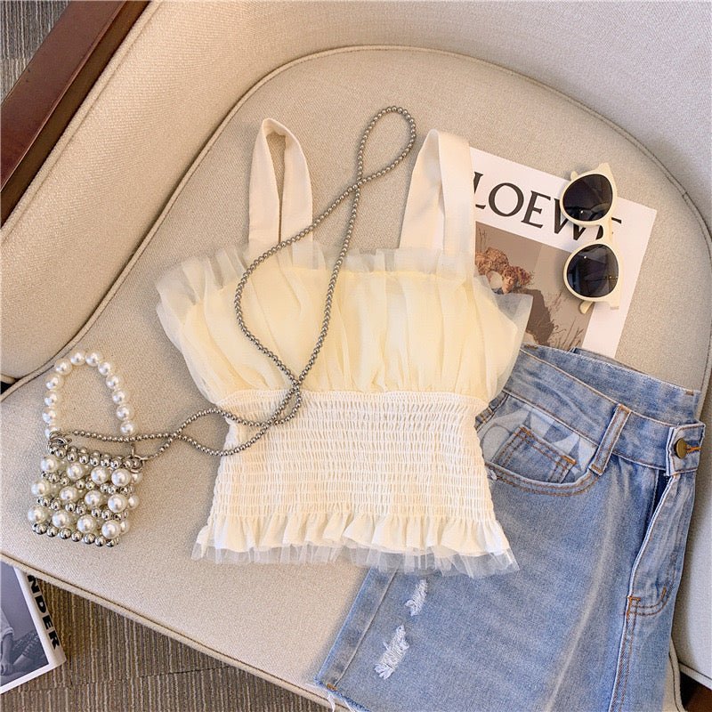 Romantic Ruffle Bustier β Elegance Meets Playfulness - Zero Bra