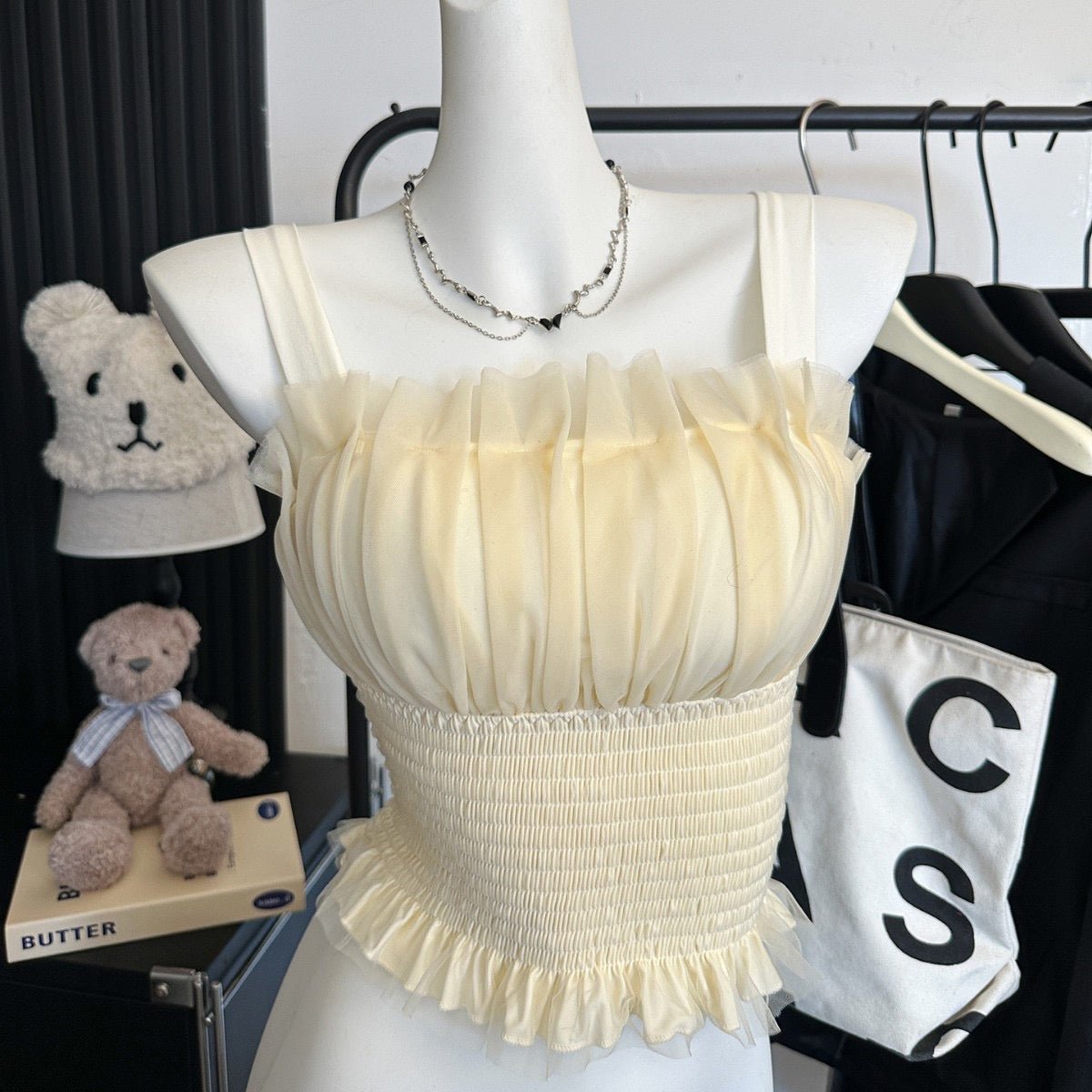 Romantic Ruffle Bustier β Elegance Meets Playfulness - Zero Bra