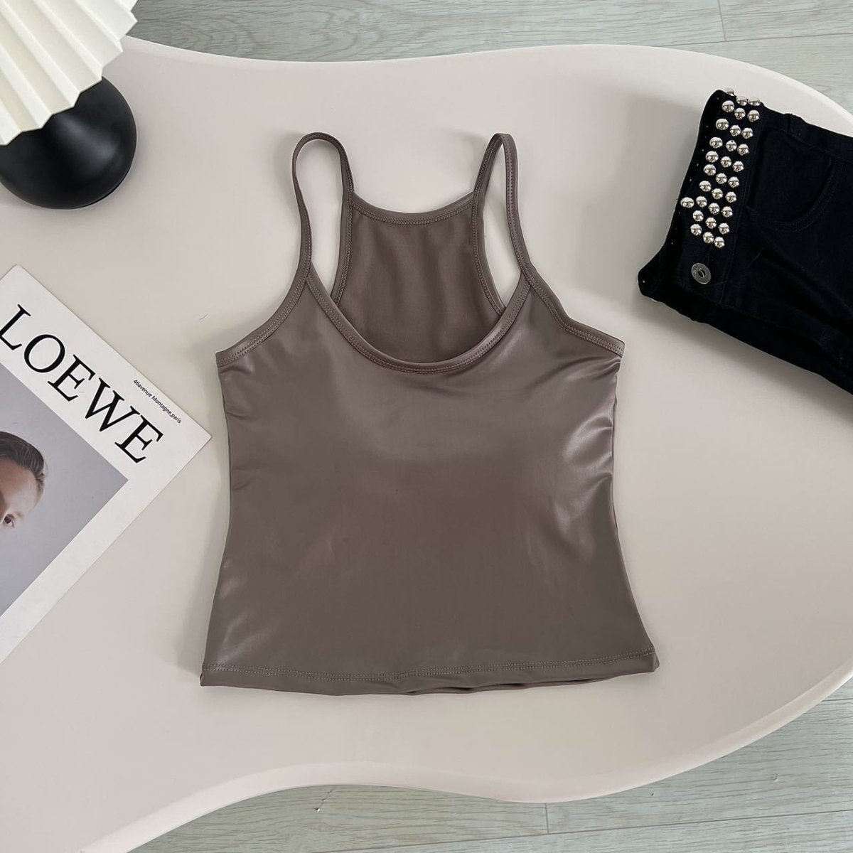 Satin Luxe Camisole - Sleek & Sultry - Zero Bra