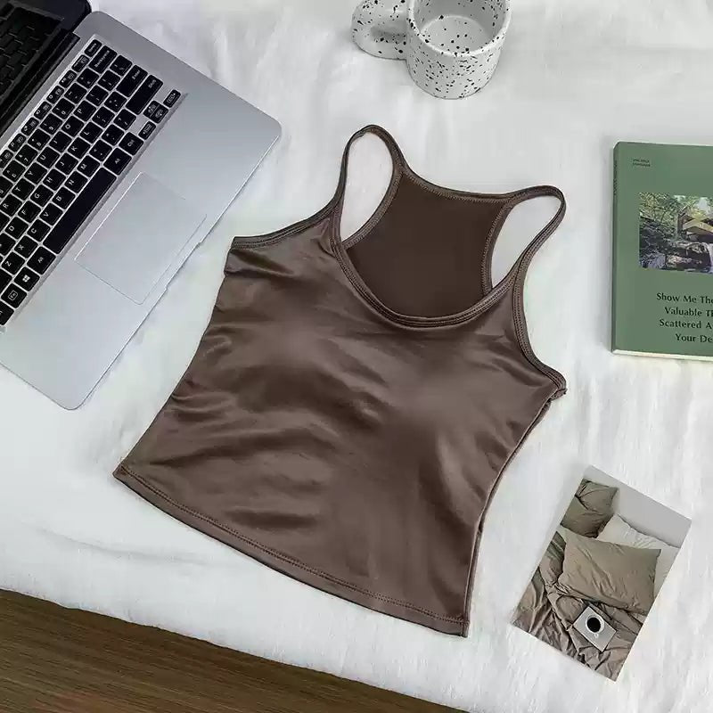 Satin Luxe Camisole - Sleek & Sultry - Zero Bra