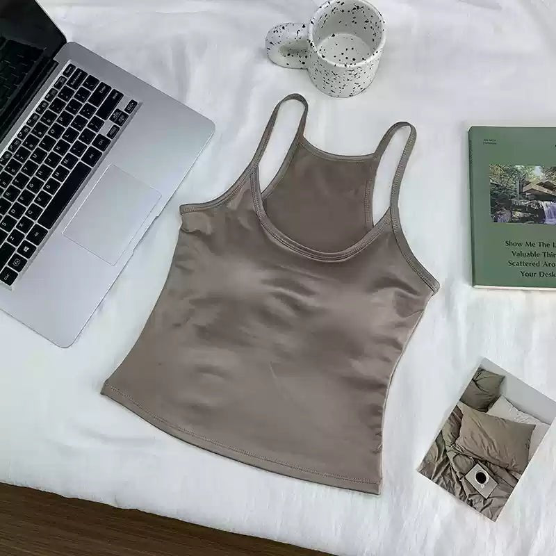 Satin Luxe Camisole - Sleek & Sultry - Zero Bra