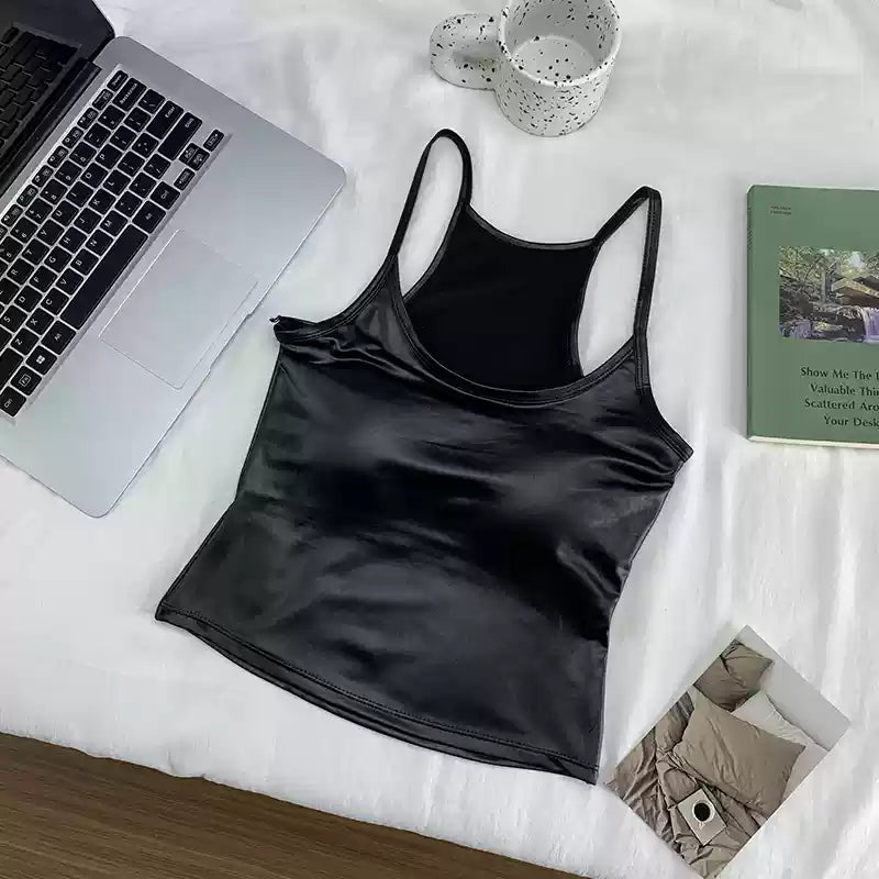 Satin Luxe Camisole - Sleek & Sultry - Zero Bra