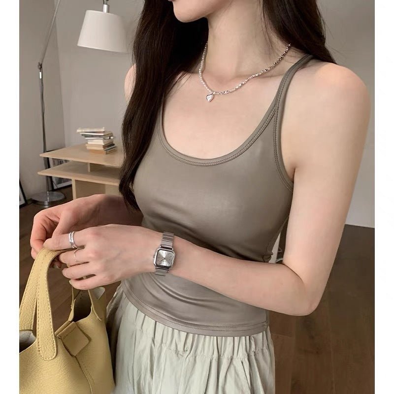 Satin Luxe Camisole - Sleek & Sultry - Zero Bra