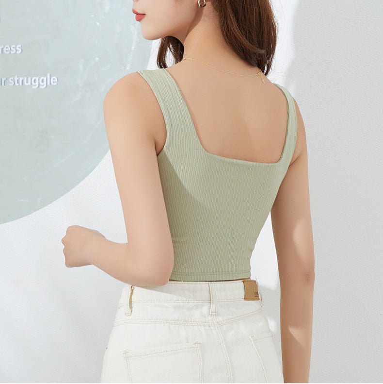 Sculpt & Sleek Built - In Bra Cami – Clean Lines, Confident Fit! - Zero Bra