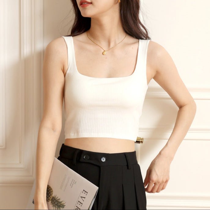 Sculpt & Sleek Built - In Bra Cami – Clean Lines, Confident Fit! - Zero Bra