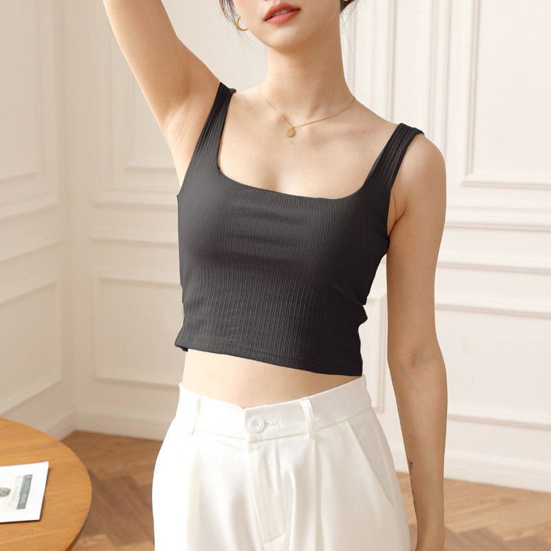 Sculpt & Sleek Built - In Bra Cami – Clean Lines, Confident Fit! - Zero Bra