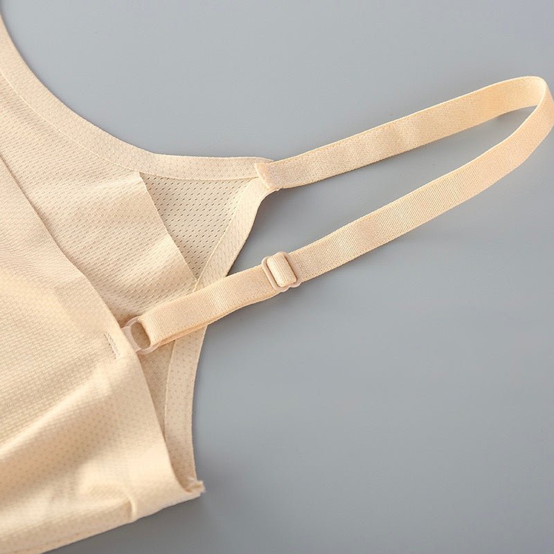 Seamless Bliss: Built - In Bra Cami Tank Top - Zero Bra