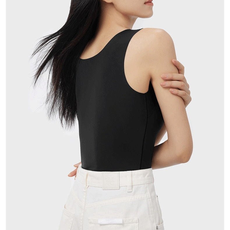 Seamless Sculpt Built - In Bra Tank β Effortless Chic & Comfort - Zero Bra