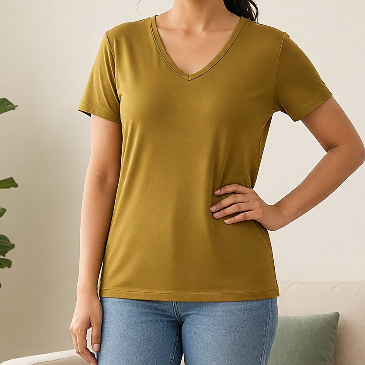 Silky Comfort Padded Lounge Tee