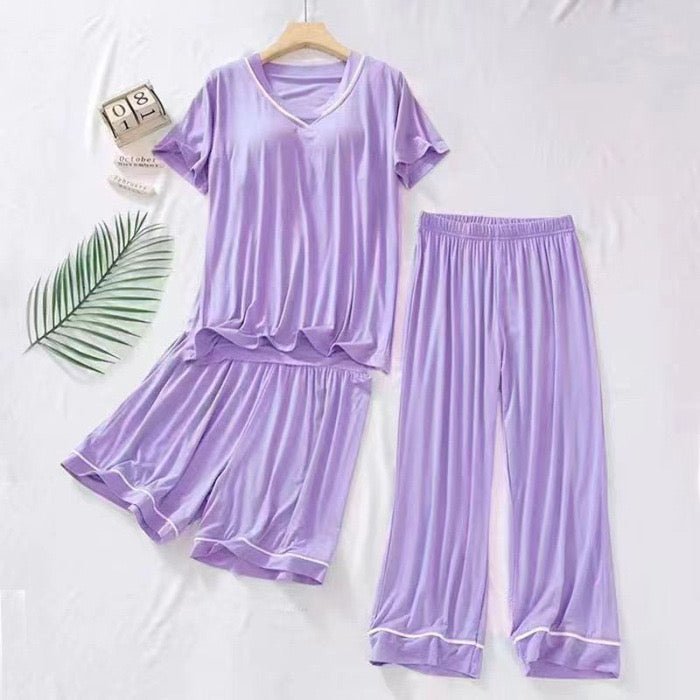 Silky Smooth Lounge Set – Your Dreamy PJ Upgrade! - Zero Bra