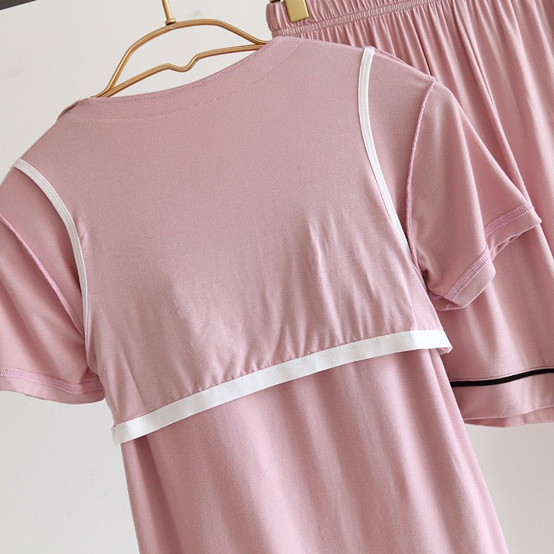 Silky Smooth Lounge Set – Your Dreamy PJ Upgrade! - Zero Bra