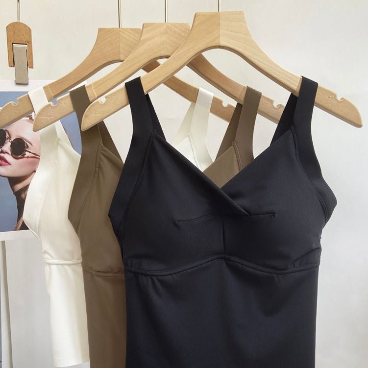 Sleek Built - In Bra Tank Tops – Minimalist Comfort - Zero Bra