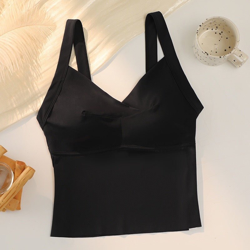 Sleek Built - In Bra Tank Tops – Minimalist Comfort - Zero Bra