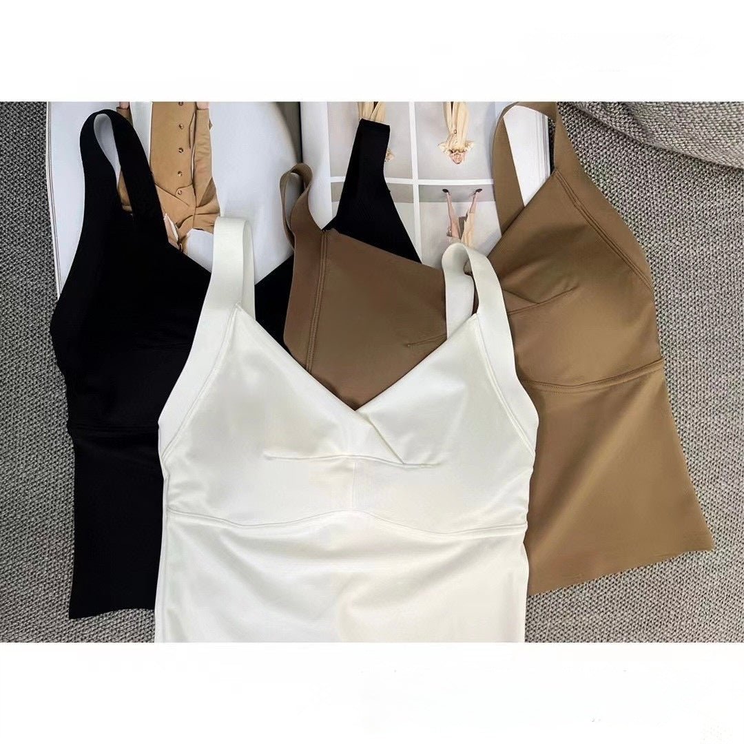 Sleek Built - In Bra Tank Tops – Minimalist Comfort - Zero Bra