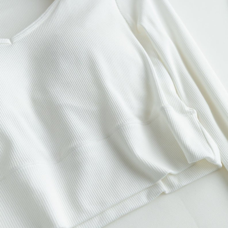 Sleek Stretch Built - In Bra Crop Top – Where Comfort Meets Cool - Zero Bra