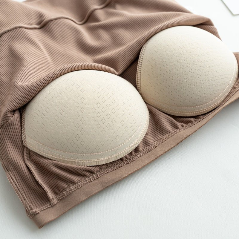 Sleek Stretch Built - In Bra Crop Top – Where Comfort Meets Cool - Zero Bra