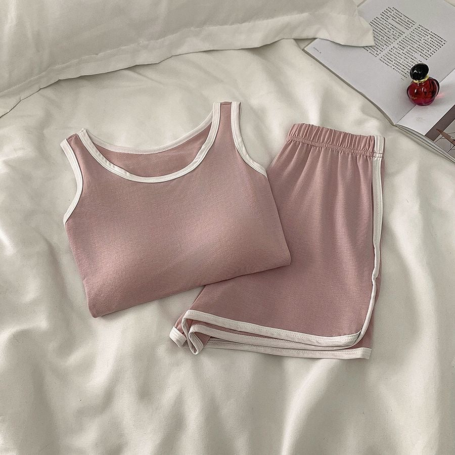 Sporty Chic Built - In Bra Lounge Set – Effortless Comfort - Zero Bra