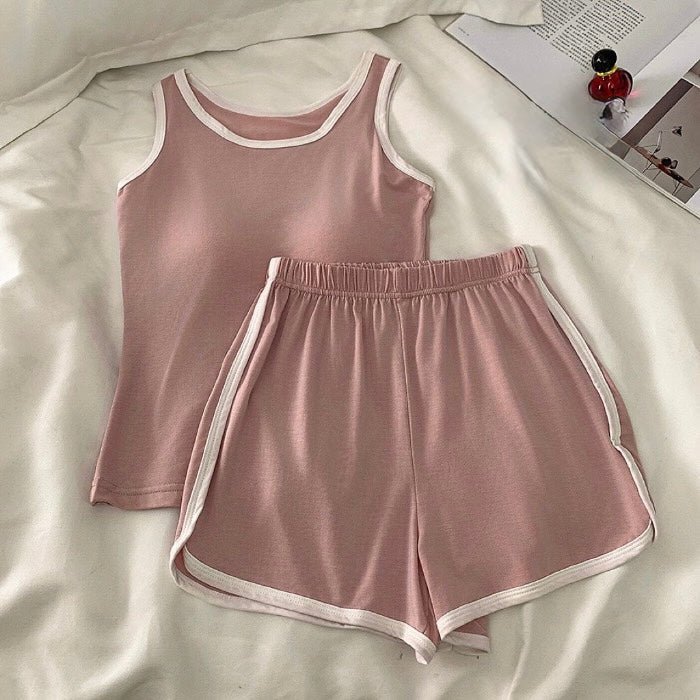 Sporty Chic Built - In Bra Lounge Set – Effortless Comfort - Zero Bra