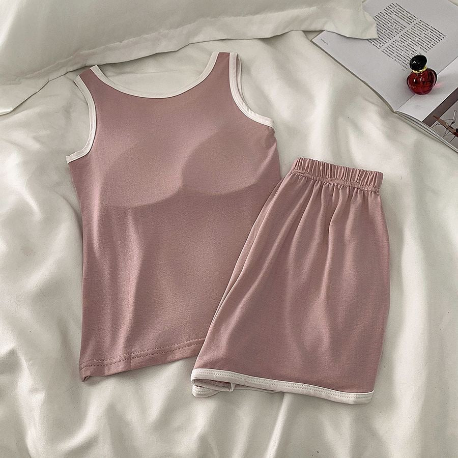 Sporty Chic Built - In Bra Lounge Set – Effortless Comfort - Zero Bra