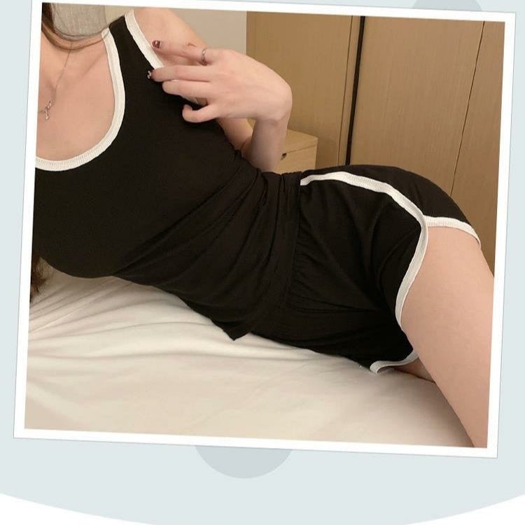 Sporty Chic Built - In Bra Lounge Set – Effortless Comfort - Zero Bra