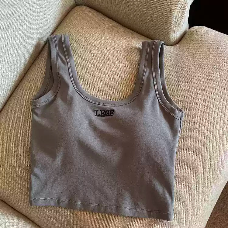 Sporty - Chic Built - In Bra Tank – Casual & Effortless - Zero Bra