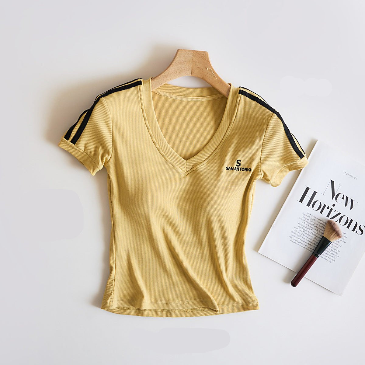 Sporty Vibe Built - In Bra Tee – Confidence with Every Move! - Zero Bra