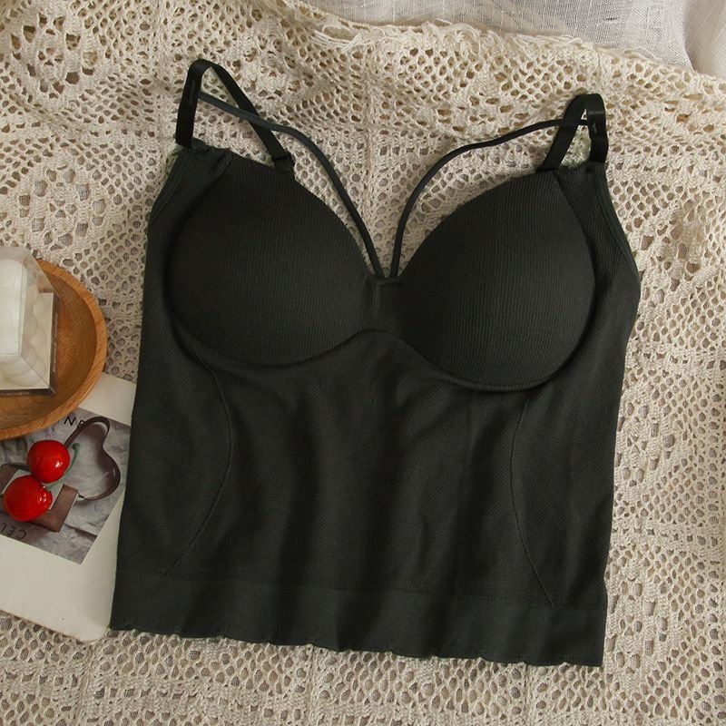 Strappy Back Built - In Bra Cami Tops – Your Everyday Glow - Up! - Zero Bra