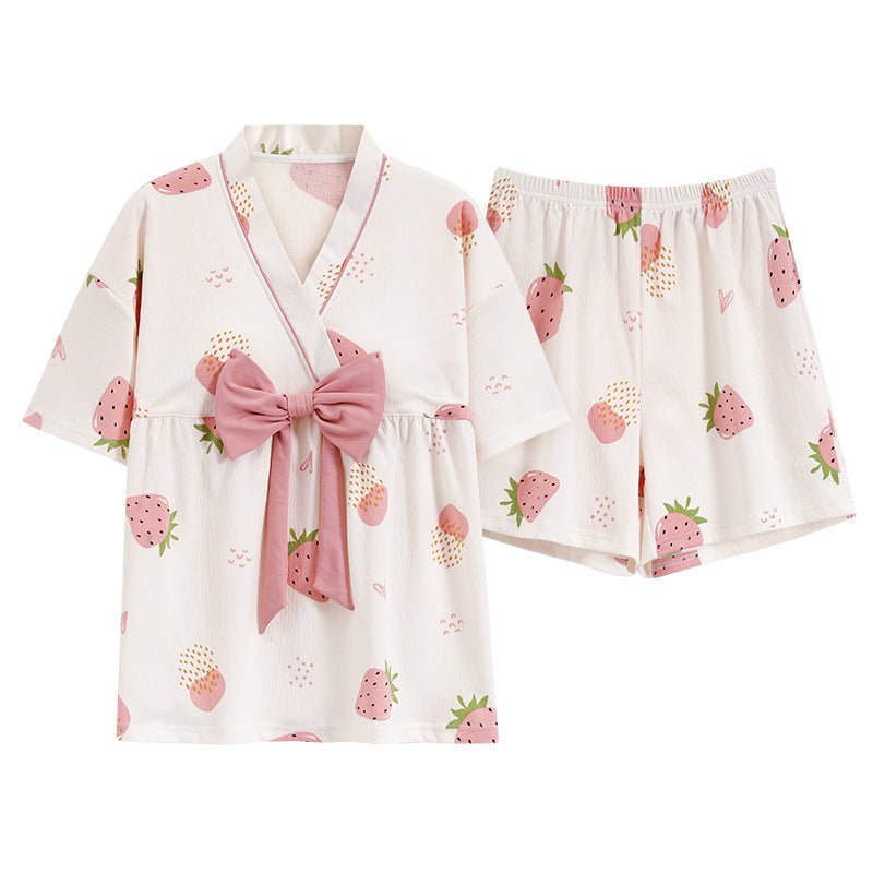 Strawberry Whip Kimono Set – With Padded Berry Bliss - Zero Bra