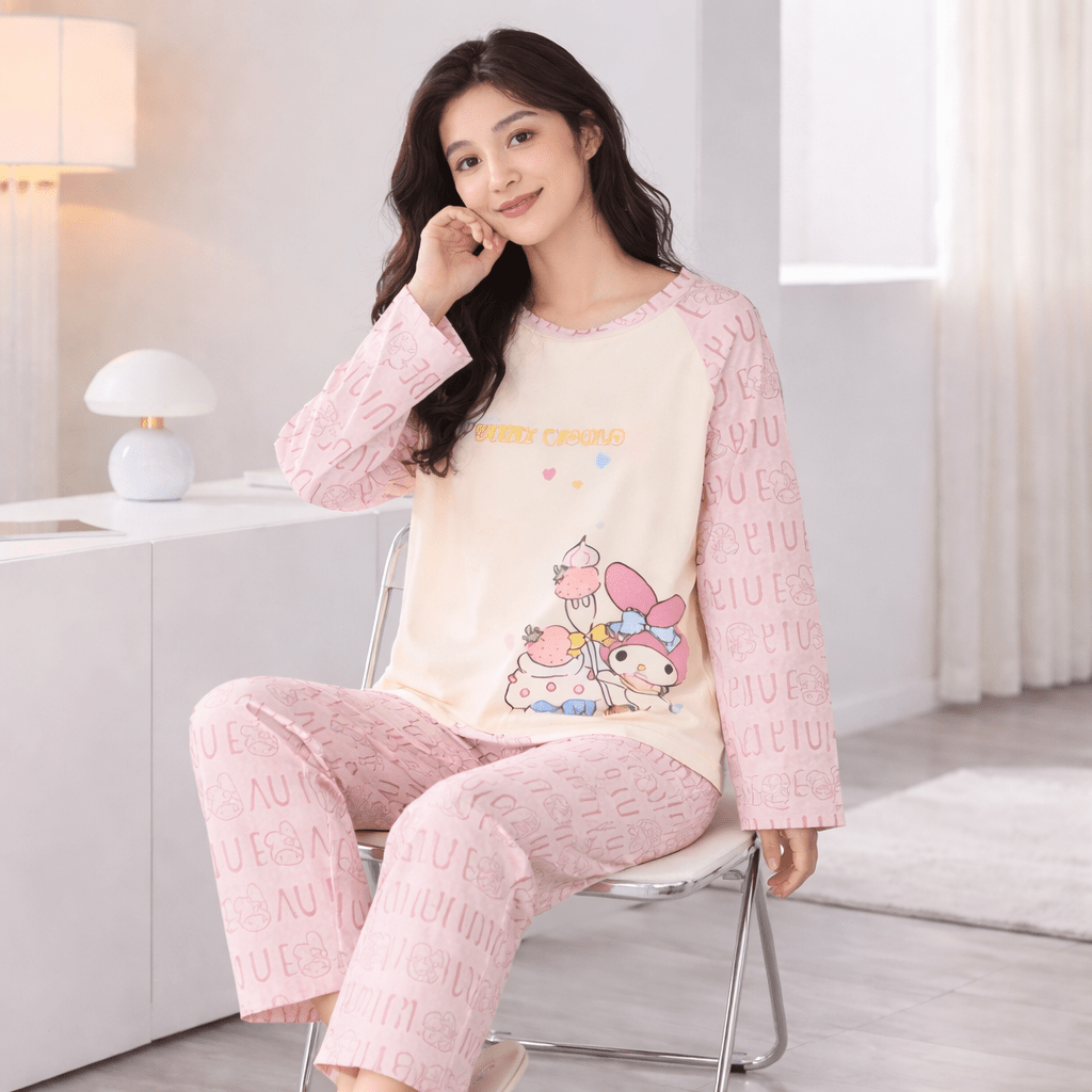 Sweet Daydream Padded PJ Set – With Padded Bliss - Zero Bra