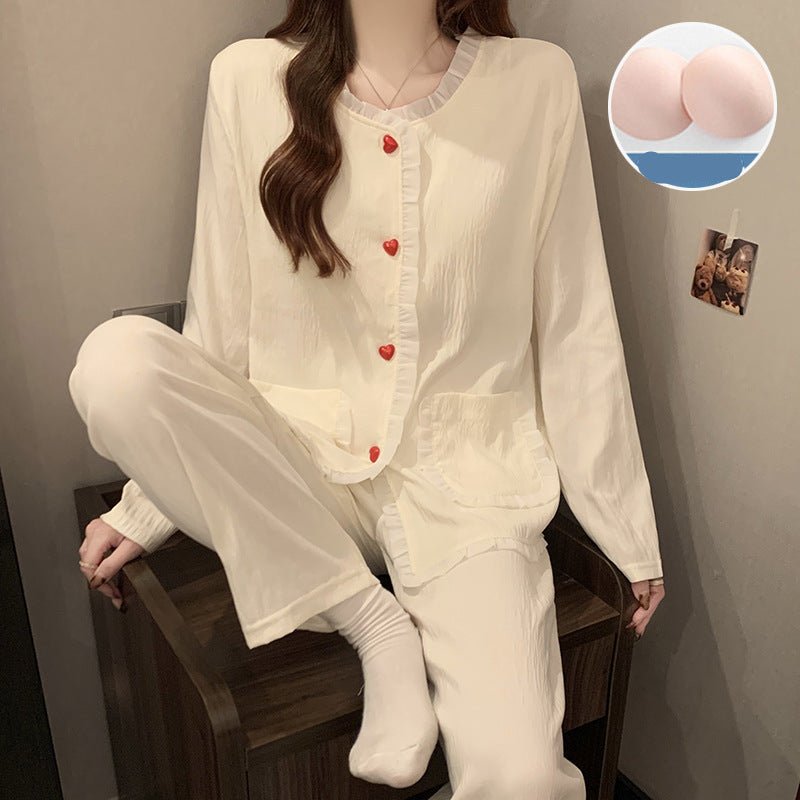 Sweetheart Built - In Bra PJ Set – Love Note Edition - Zero Bra