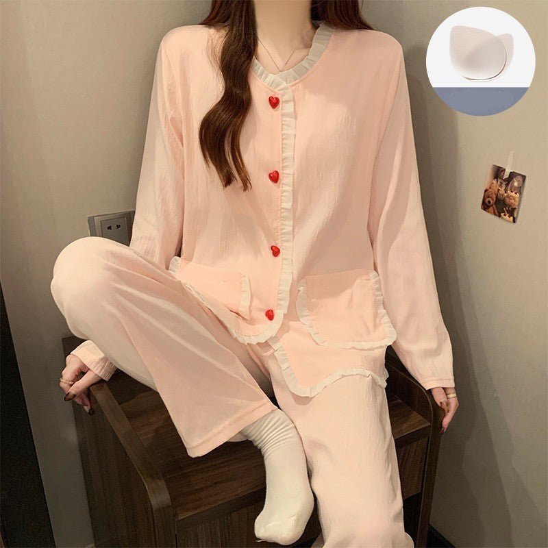 Sweetheart Built - In Bra PJ Set – Love Note Edition - Zero Bra