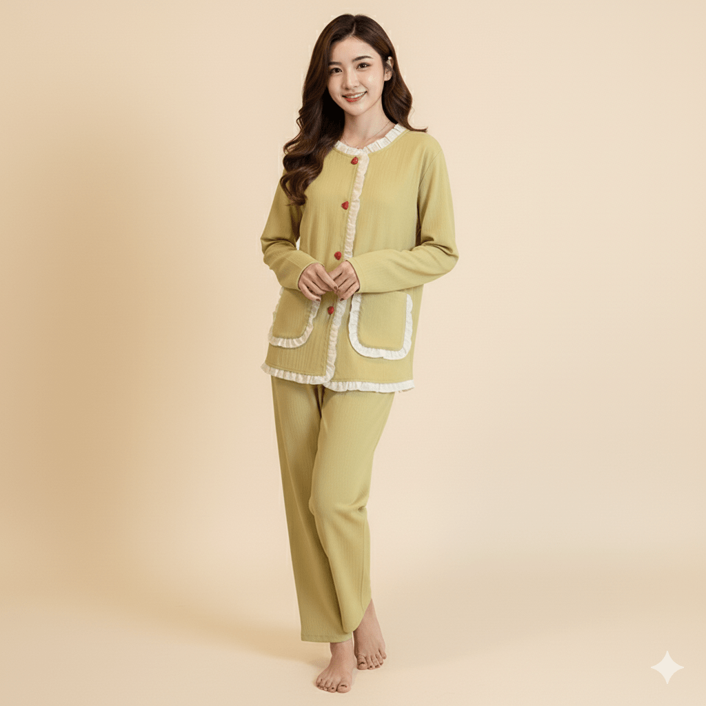 Sweetheart Padded PJ Set – Love Note Edition - Zero Bra