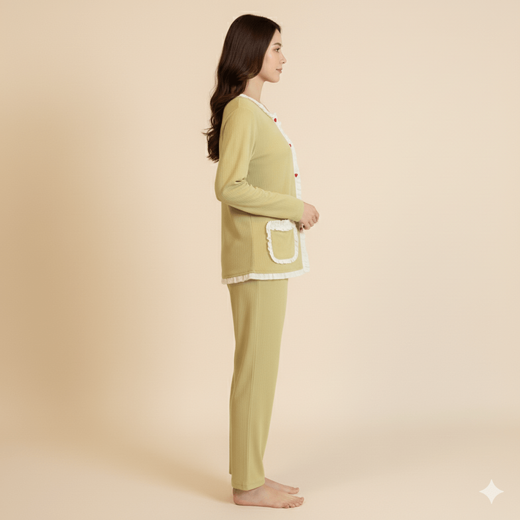 Sweetheart Padded PJ Set – Love Note Edition - Zero Bra