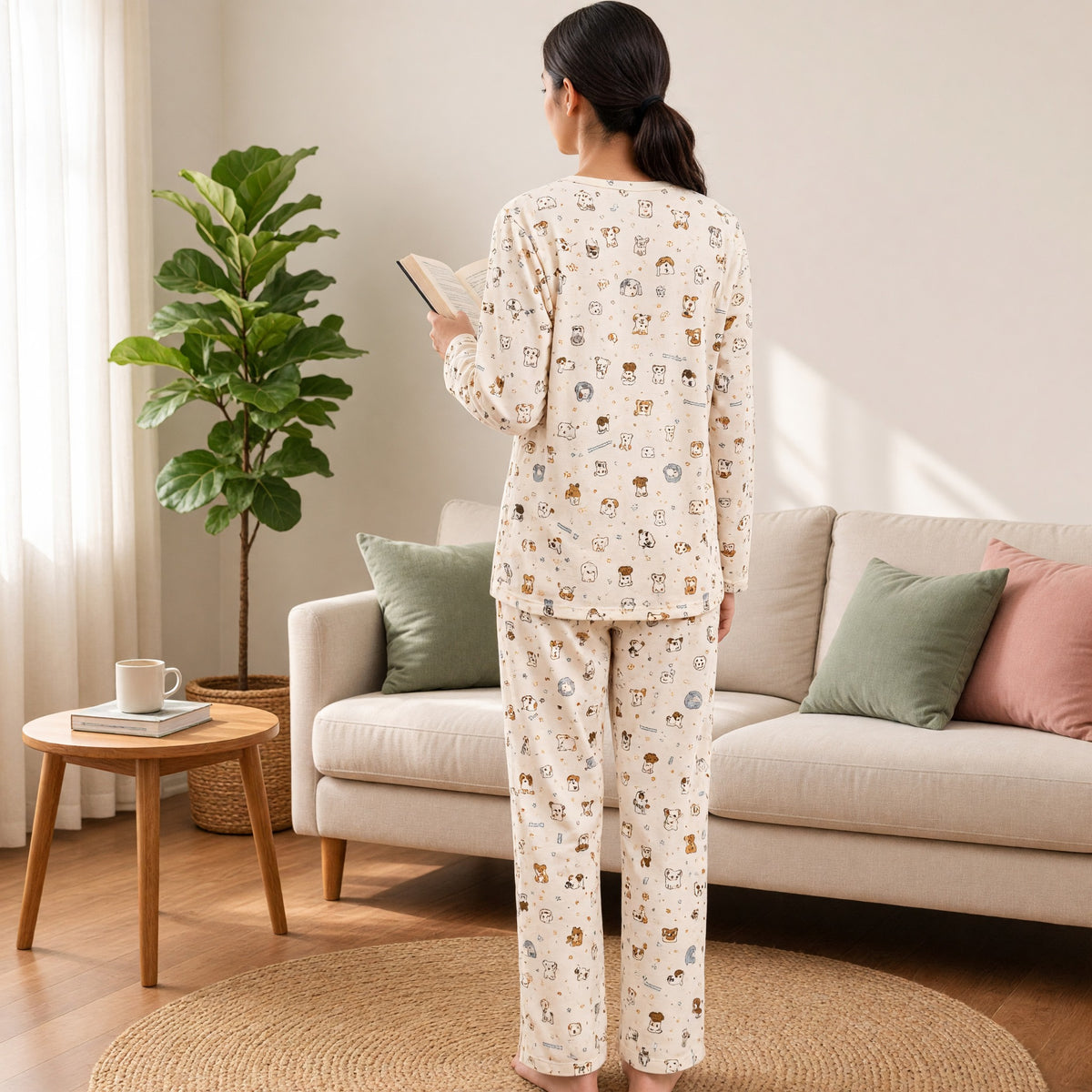 Teddy Snuggle Padded Night Suit