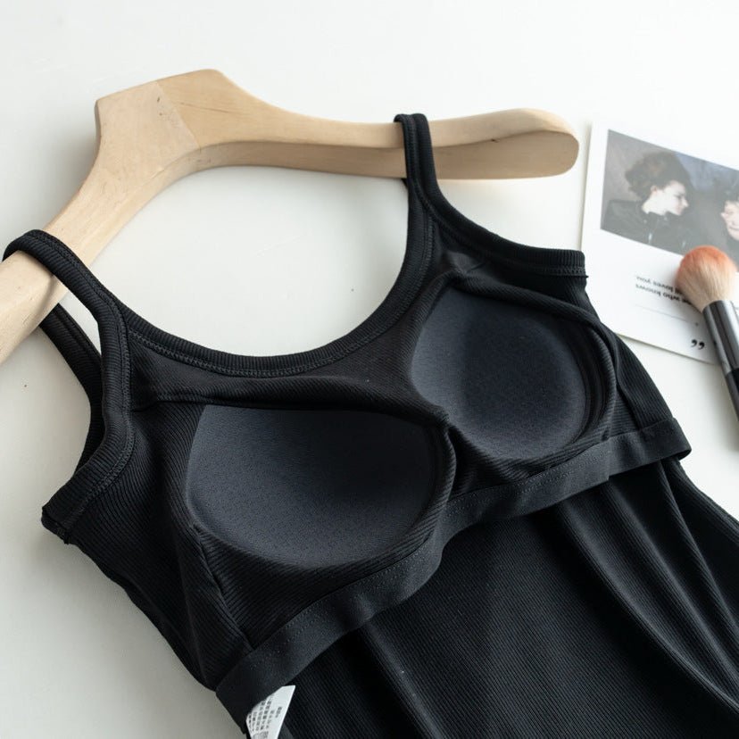 Top Breezy Flex Built - In Bra Cami – Easygoing Vibes with Built - In Confidence - Zero Bra