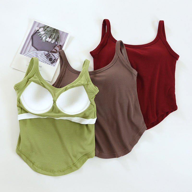 Top Breezy Flex Built - In Bra Cami – Easygoing Vibes with Built - In Confidence - Zero Bra