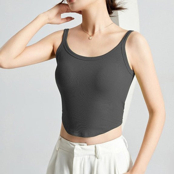 Top Breezy Flex Built - In Bra Cami – Easygoing Vibes with Built - In Confidence - Zero Bra